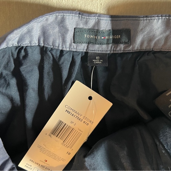 NWT Tommy Hilfiger 100% Cotton Denim Blue Fit and Flare Skirt, Size 10 - Picture 6 of 7